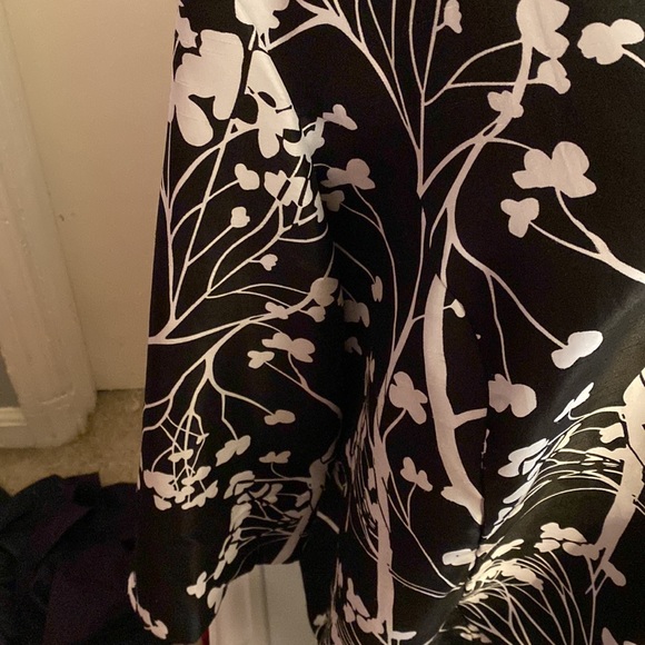 Dressbarn 3X  jacket / button down shirt/ blazer black and white - Picture 3 of 13